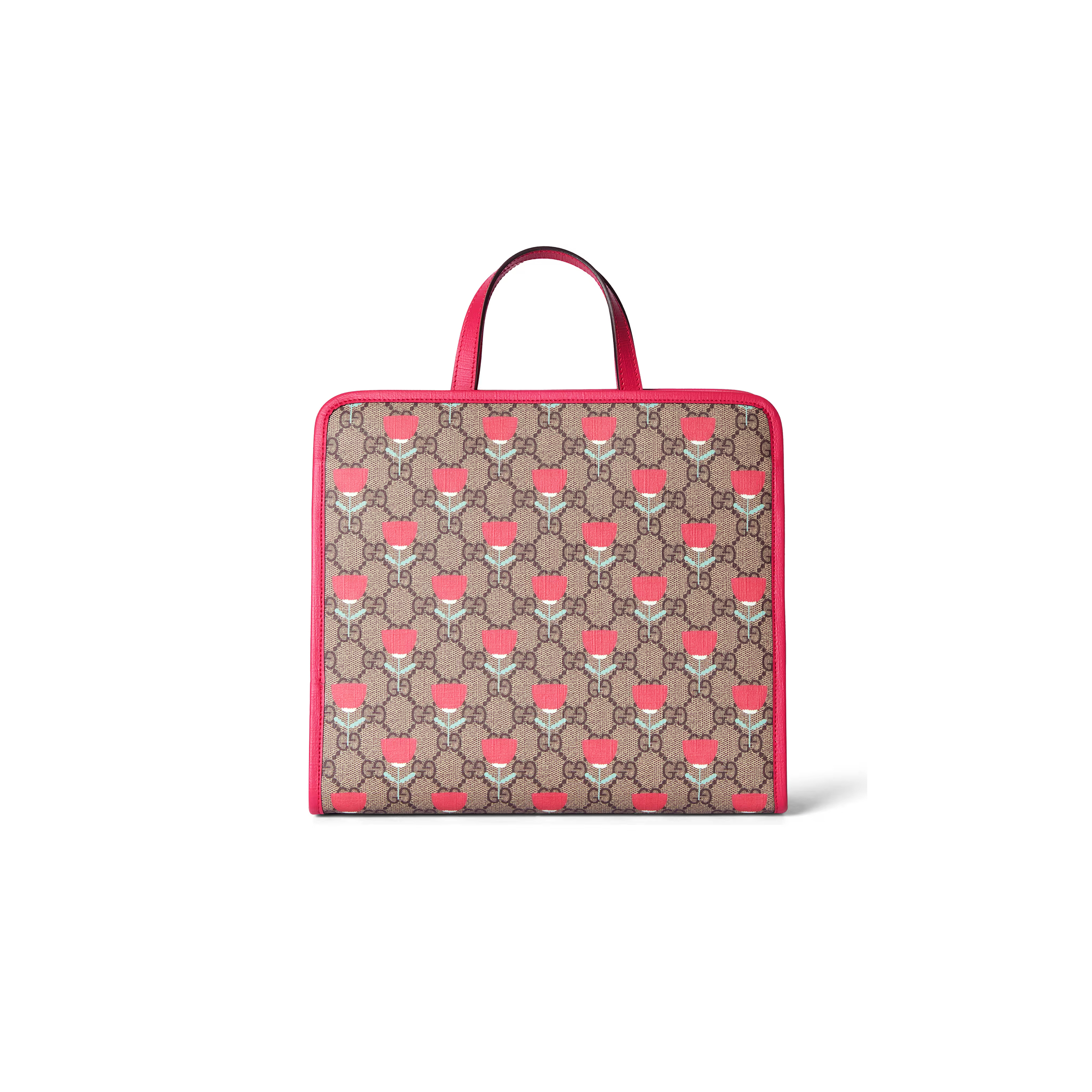 GUCCI CHILDREN'S FLOWER PRINT TOTE BAG 605614 (28.5*25*11cm)